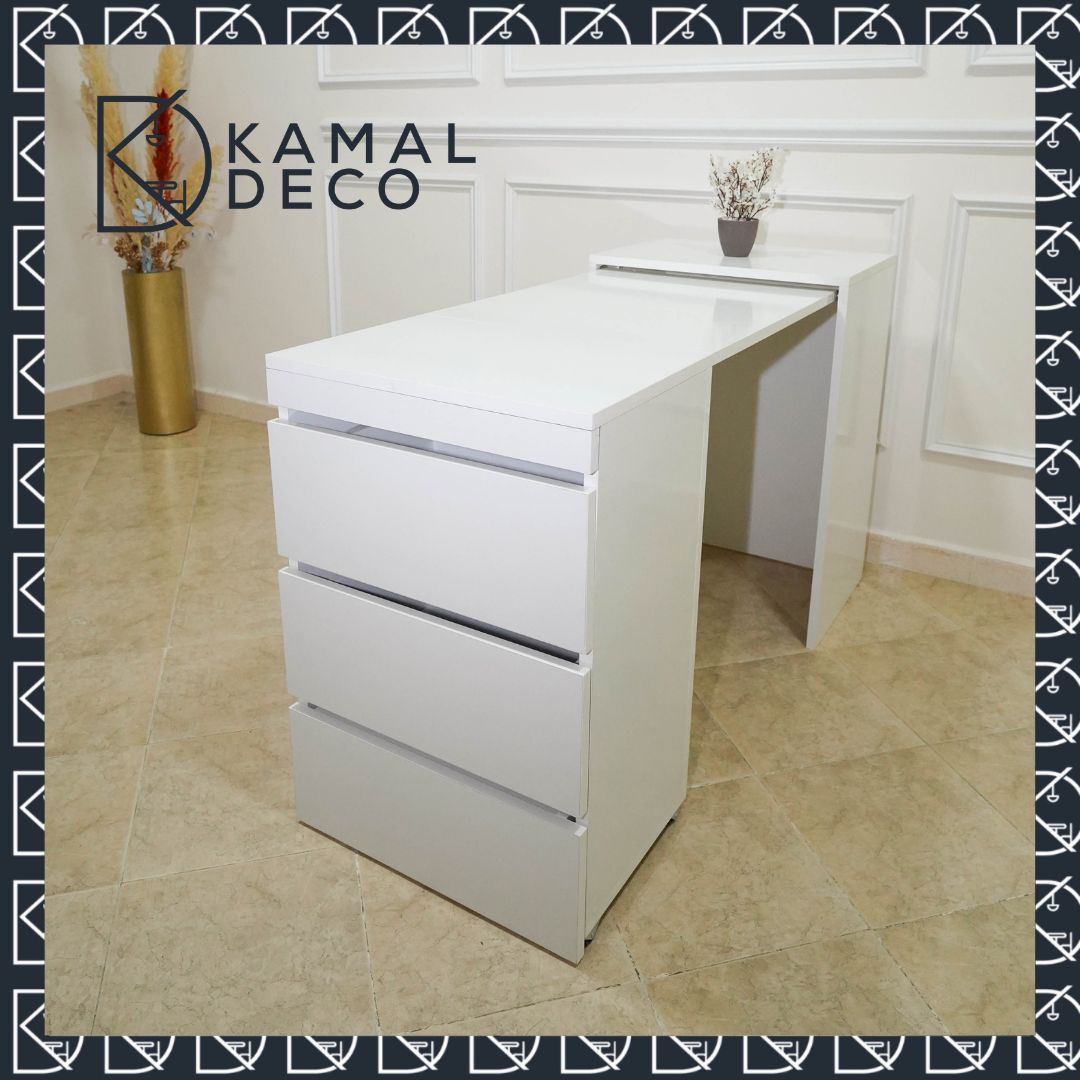 Bureau pliable EXECUTIVE – 3 tiroirs – Image 3